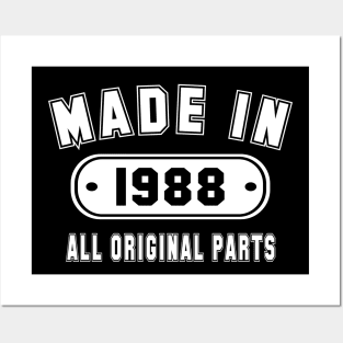 Made In 1988 All Original Parts Posters and Art